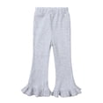 thumbnail image 1 of Ruyang Baby Toddler Girls Bell Bottoms Pants Ruffle High Waist Elastic Flare Pants Slimming Trousers Fashion Vintage Leggings, 1 of 4