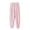 thumbnail image 1 of Ruyang Baggy Sweatpants for Boys Girls Elastic Waist Long Bloomers Kids Pull On Harem Pants Loose Fit 𝐋ounge Pants Joggers, 1 of 3