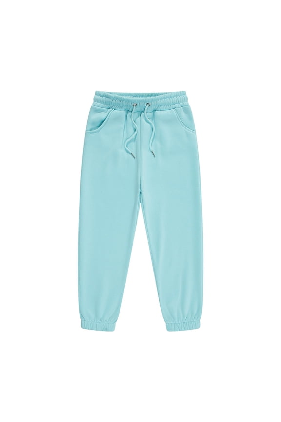 Baggy Sweatpants for Teens Boys Girls Cotton Elastic Waist Joggers Kids Cute Active Jogger Pants Solid Athletic Pants