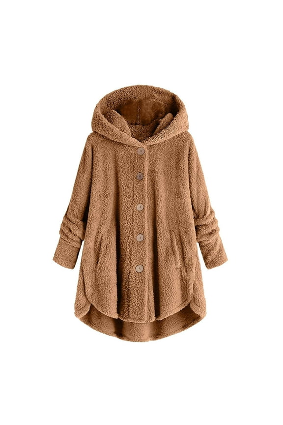 Bed Jackets for Teens Girls Sherpa Fleece Blanket Jacket Oversized Button Down Fuzzy Long Coat Winter Sweaters