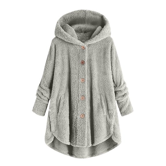 Ruyang Bed Jackets for Teens Girls Sherpa Fleece Blanket Jacket Oversized Button Down Fuzzy Long Coat Winter Sweaters