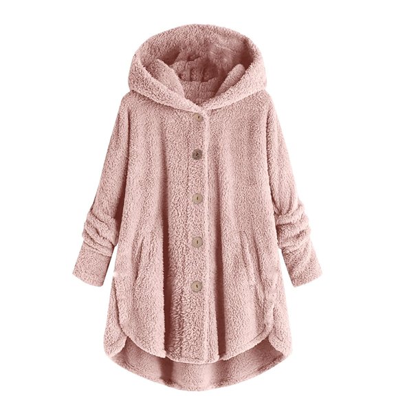 Ruyang Bed Jackets for Teens Girls Sherpa Fleece Blanket Jacket Oversized Button Down Fuzzy Long Coat Winter Sweaters