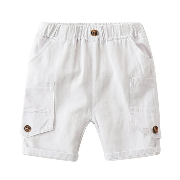 Ruyang Boys Causal Fashion Cargo Shorts Summer Pull On Elastic Waist Athletic Shorts Comfort Daily Acitve Biker Bottoms