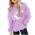 thumbnail image 1 of Ruyang Boys Girls Baseball Hoodies School Hooded Sweatshirts Pocket Long Sleeve Preppy Pullover Hoodie Oversized Tops, 1 of 7