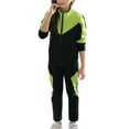 thumbnail image 1 of Ruyang Boys Girls Cycling Skating Suit Tracksuit 2 Piece Outfits Zip Up Sweatshirts Joggers Set Mock Neck Sweatsuits, 1 of 7