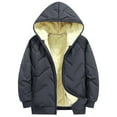 thumbnail image 1 of Ruyang Boys Girls Fleece Jacket Winter Warm Cotton Lined Hooded Coat Zip Up Windproof Thermal School Athletic Outerwear, 1 of 4