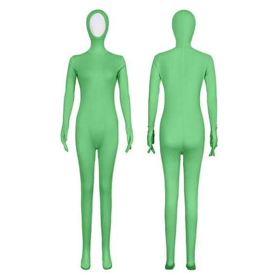 Ruyang Boys Girls Halloween Spandex Bodysuit Kids Open Face Body Suits Plain Stretchy Stage Performance Onesie Outfits