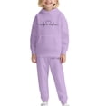 thumbnail image 1 of Ruyang Boys Girls Heart Sweatsuits 2 Piece Outfits Graphic Clothing Set Pullover Hoodies Joggers Set School Tracksuit, 1 of 5