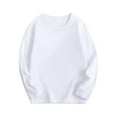 thumbnail image 1 of Ruyang Boys Girls Long Sleeve Cotton Shirt Plain Crewneck Cute Tops Kids Basic Tee Solid Athletic Casual Sweatshirts, 1 of 7