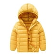 thumbnail image 1 of Ruyang Boys Girls Quilted Puffer Jackets Kids Lightweight Hooded Down Coat Fall Winter Plain Zip Up Padded Warm Outwear, 1 of 9
