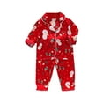 thumbnail image 1 of Ruyang Boys Girls Satin Sleepwear Set Toddler Kids Long Sleeve Button Down T-Shirt & Pants Silk Pajamas Fall Winter, 1 of 3