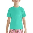 thumbnail image 1 of Ruyang Boys Quick Dry Rashguard Water Shirt Kids Summer Sun Protection Short Sleeve Swim Shirt Basic Beachwear Rash Guard Tees, 1 of 9