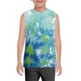 thumbnail image 1 of Ruyang Boys Tie-dyed T Shirts Summer Baggy Crewneck Sleeveless Camisoles Kids Gym Fitness Quick Dry Training Tank Tops, 1 of 5