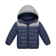 thumbnail image 1 of Ruyang Boys Winter Puffer Coat Padded Warm Quilted Down Jacket Kids Zip Up Hooded Outwear Lightweight Windproof Windbreaker, 1 of 9