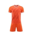 thumbnail image 1 of Ruyang Breathable Sport Jerseys for Kids Boys V-Neck Football Training Suit Youth Soccer Fans Shirt & Shorts Sets, 1 of 4