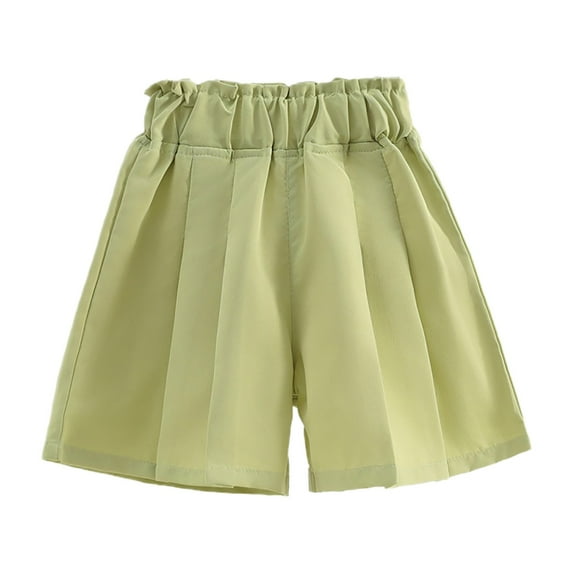 Ruyang Casual Shorts for Girl 2024 Girls Summer Solid Color Loose Thin Home Dress Pants Shorts Xmas Gifts Shorts for Kids