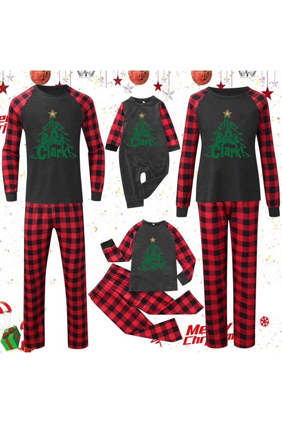 Christmas Pajamas for Family Cotton Matching Christmas Pajamas Xmas Holiday Jammies Sleepwear Pjs Sets for Xmas Holiday Party