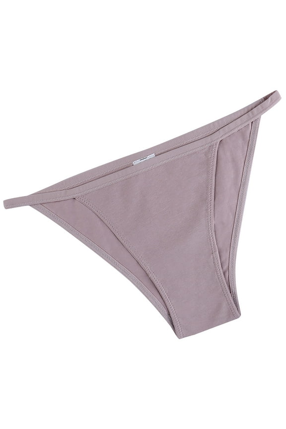 Cotton Underwear for Women Plus Size String Bikini Low Waist Underwear High Cut Stretch Ladies Briefs Seamless Underwear for Women