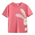 thumbnail image 1 of Ruyang Cute Easter Toddler Girls T-Shirt Summer Short Sleeve Graphic T Shirt Boys Easter T-Shirt Cotton Tees Tops, 1 of 1
