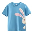 thumbnail image 1 of Ruyang Cute Easter Toddler Girls T-Shirt Summer Short Sleeve Graphic T Shirt Boys Easter T-Shirt Cotton Tees Tops, 1 of 1