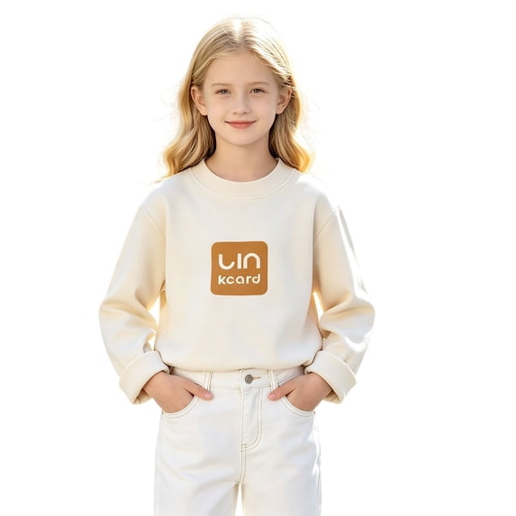 Ruyang Cute Sweatshirt for Girls Letter Print Kids Crew Neck Long Sleeve Tops Spring Autumn Loose Fitting Casual Layer Pullover