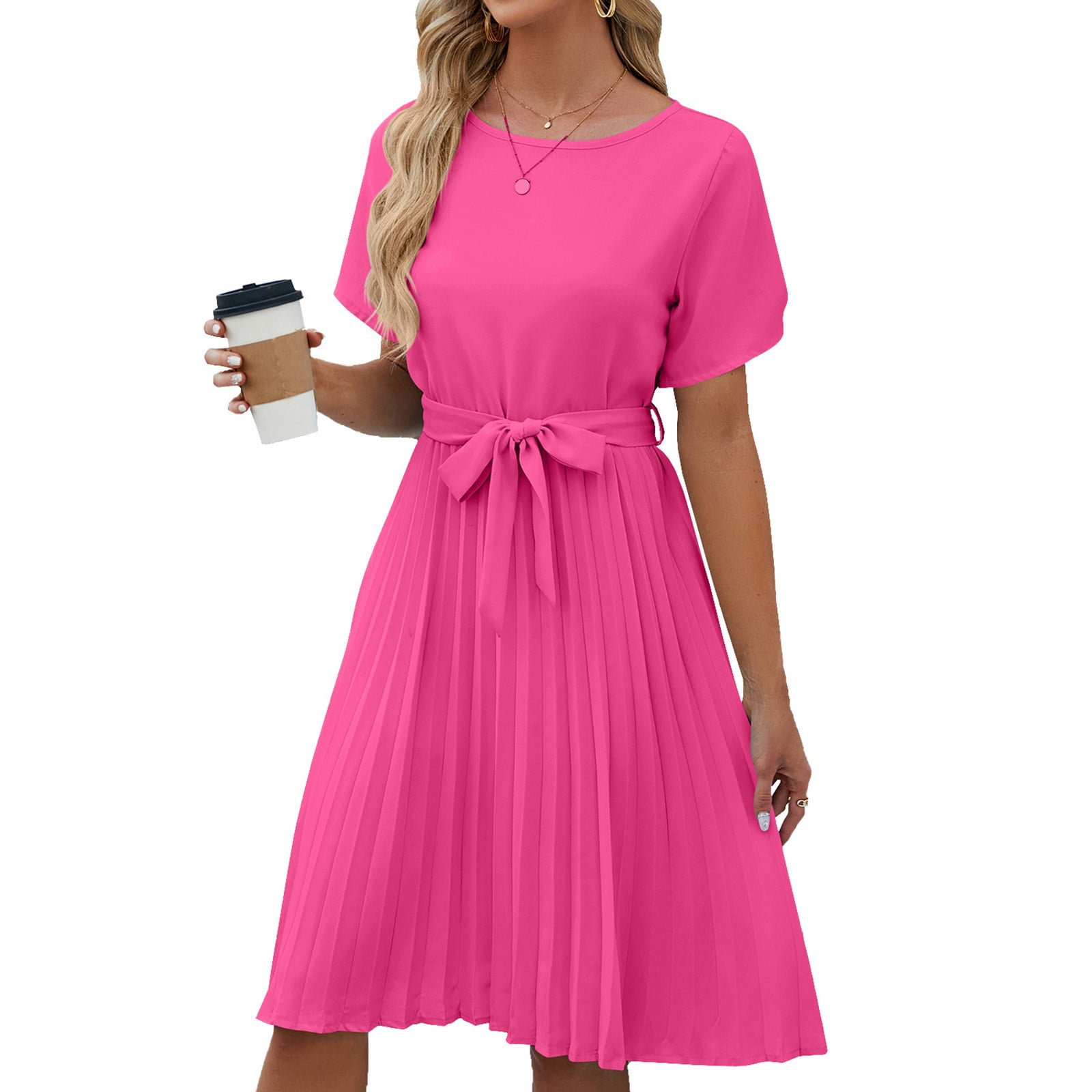 fall mini dress casual Yellow Cotton Gauze Mini Dress - Casual Dresses main image 0