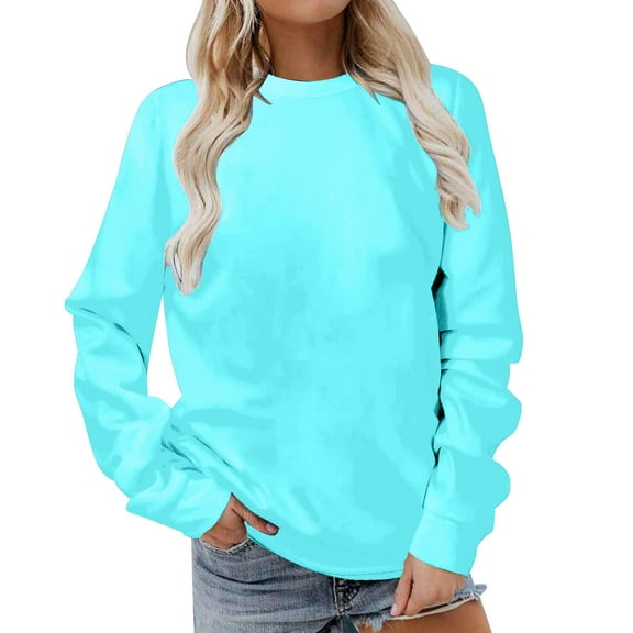 Ruyang Fashion Casual Women's Warm Sweatshirt Long Sleeve O Neck 2024 Autumn And Winter New Women's Sweatshirt Top Drop Shoulder Sweatshirt