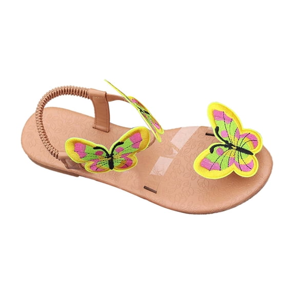 Ruyang Flat Shoes Women'S Beach Sandals Hollow Casual Slippers Flat Shoes Retro Sandals Closed Back Slippers for Women
