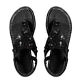 thumbnail image 1 of Ruyang Flip Flops For Women 2024 Women's Summer Flat Sandals Bottom Large Pinch Toe Flower Herringbone Sandals, 1 of 2
