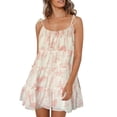 thumbnail image 1 of Ruyang Floral Beach Dresses for Women Women's Summer European And American Resort Printed Suspender Dress, 1 of 8