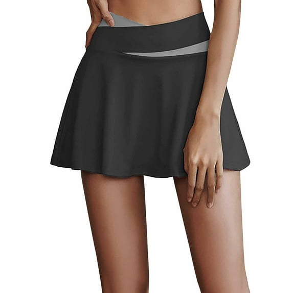 Ruyang Formal Skirt Women's Solid Color Spring And Summer Skirt Quick Drying Anti Glare Shorts Tight Sports Skirt Running