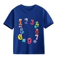 thumbnail image 1 of Ruyang Fun Colorful Numbers Print T Shirts for Kids Girls Boys Summer Lightweight Comfy Soft Casual Pullover Clothes Tops, 1 of 1