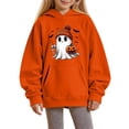 thumbnail image 1 of Ruyang Ghost Hoodies for Girls Boys Halloween Oversized Sweatshirts Kids Cute Letter Graphic Hoodie Long Sleeve Pullover, 1 of 3