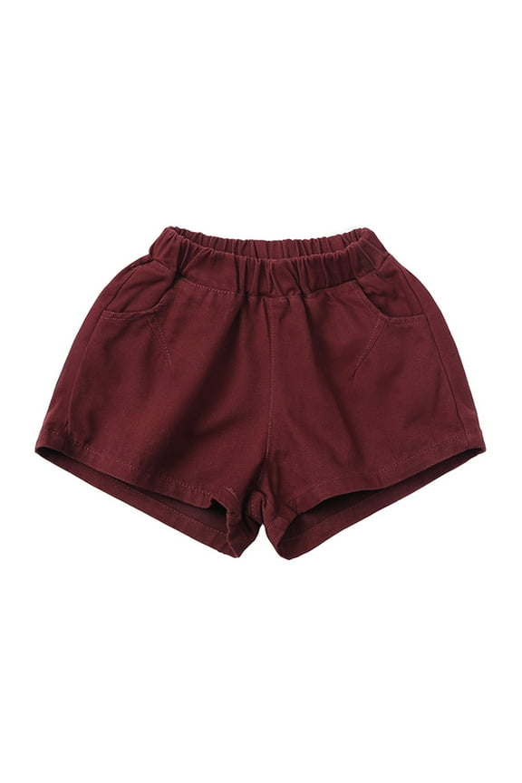 Girls Athletic Shorts with Pockets Casual Running Gym Dance Kids Elastic Tennis B𝗶ke Pull on Shorts for Girls