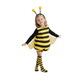 thumbnail image 1 of Ruyang Girls Bumble Bee Outfit Kids Long Sleeve Clothes with Wings Hairband and Striped Socks Sets Halloween Dress up, 1 of 4