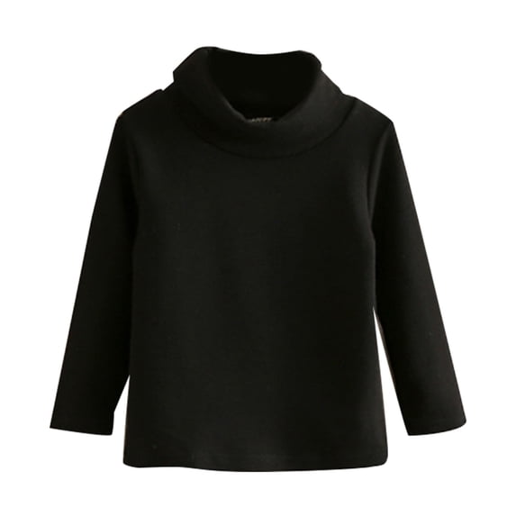 Ruyang Girls Crewneck Striped Shirts Kids Boys Long Sleeve Cotton Thermal T-Shirt Fall Winter Warm Base Layer Top