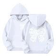thumbnail image 1 of Ruyang Girls Cute Bowknot Graphic Pullover Hoodies Trendy Preppy Hooded Sweatshirt Oversized Soft Athletic Sweatshirts, 1 of 8