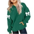thumbnail image 1 of Ruyang Girls Cute Bowknot Hoodies Kids 3D Graphic Oversized Pullover Sweatshirts Spring Trendy Hooded Sweatshirts Sweater, 1 of 4