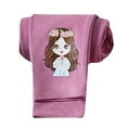 thumbnail image 1 of Ruyang Girls Cute Bunny Cat Leggings Kids Cotton Footless Dance Tights Winter Warm Soft Stretchy Stockings Slim Pantyhose, 1 of 3
