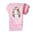 thumbnail image 1 of Ruyang Girls Cute Bunny Cat Leggings Kids Cotton Footless Dance Tights Winter Warm Soft Stretchy Stockings Slim Pantyhose, 1 of 3