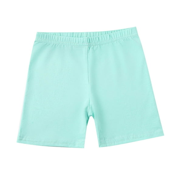 Ruyang Girls Dance Cartwheel Biker Shorts Basic Multicolor Soft Stretchy Underdress School Uniform Cartwheel Shorts