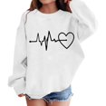 thumbnail image 1 of Ruyang Girls Heart Sweatshirts Fall Winter Cute Trendy Oversized Sweatshirt Long Sleeve Crewneck School Pullover Tops, 1 of 7