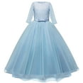 thumbnail image 1 of Ruyang Girls Lace Embroidered Princess Dresses Elegant High Waist Tulle Tutu Wedding Prom Gown Evening Formal Dress 3-12 Years, 1 of 9