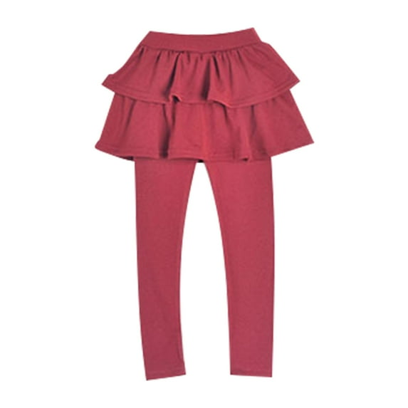 Ruyang Girls Leggings Skirt Pants Kids Footless Tights with Tutu Skirts Toddler Kids Stretchy Socks Pant Pantskirt
