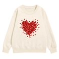 thumbnail image 1 of Ruyang Girls Long Sleeve Crew Neck Pullover Sweater Valentines Shirt Long Sleeve Love Heart Tops Graphic Clothes Festival Jacket, 1 of 5