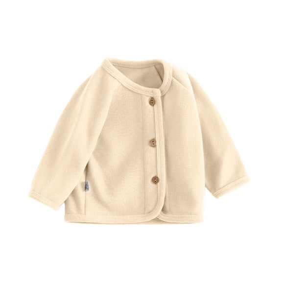 Ruyang Girls' Long Sleeve Knitted Bolero Cardigan Kids Button Closure Shrug Sweaters Cropped Jacket Crewneck Top Preppy Sweatshirt