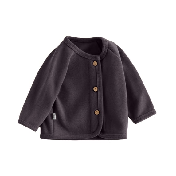 Ruyang Girls' Long Sleeve Knitted Bolero Cardigan Kids Button Closure Shrug Sweaters Cropped Jacket Crewneck Top Preppy Sweatshirt