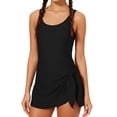 thumbnail image 1 of Ruyang Girls One Piece Swimsuit Scoop Neck Irregular Hem Sleeveless Bathing Suit Summer Beach Vacation Dress Swimwear Size 9-16, 1 of 8