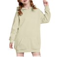 thumbnail image 1 of Ruyang Girls Oversized Blanket Sweatshirt Y2K Long Pullover Hoodies Pocket Plain Trendy School Hooded Sweatshirt, 1 of 9