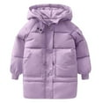 thumbnail image 1 of Ruyang Girls Padded Puffer Coat Boys Winter School Quilted Parka Coats Windproof Water-proof Zip Up Hooded Down Outwear, 1 of 9